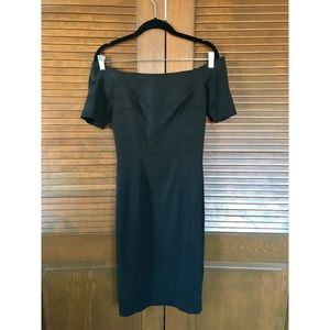 H&M Black Off-the-shoulder Dress